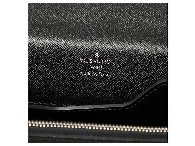 Borsa Business Louis Vuitton Taiga Laguito Nera Nero - vista 5