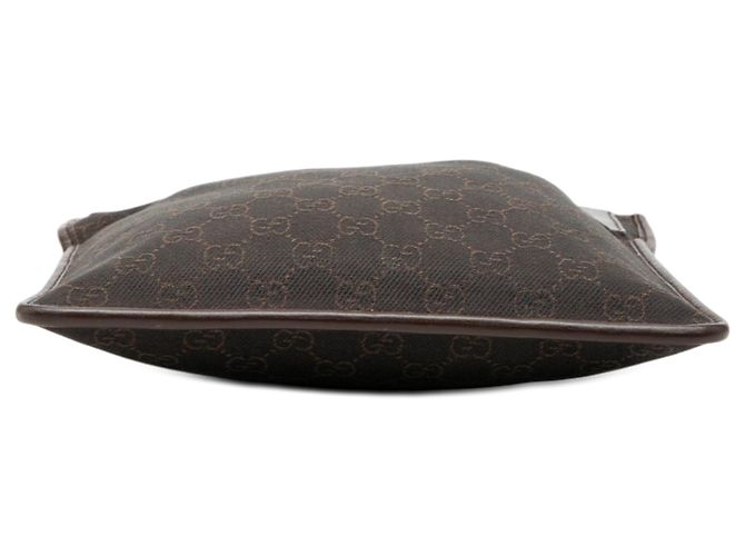 Borsa a tracolla Gucci GG Denim marrone - vista 3