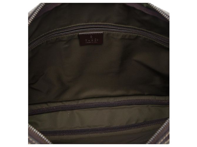Borsa a tracolla Gucci GG Supreme Interlocking G beige - vista 4