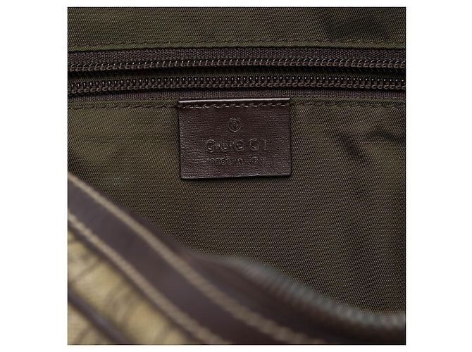 Borsa a tracolla Gucci GG Supreme Interlocking G beige - vista 5