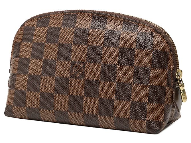 Necessaire PM Louis Vuitton Damier Ebene Marrone - vista 2