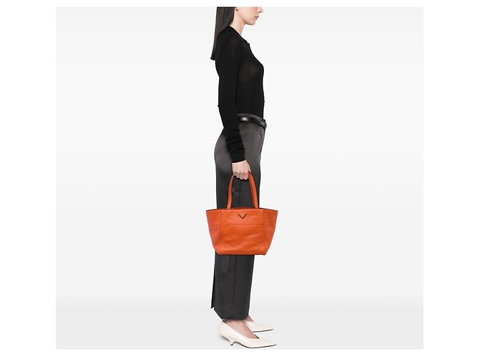 Prada Vitello Daino Tote Orange - Ansicht 6