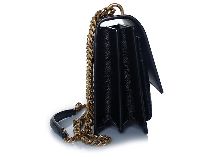 Saint Laurent, mala monogram sunset medium Preto - vista 4