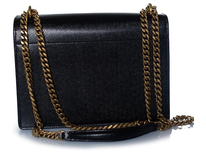 Saint Laurent, mala monogram sunset medium Preto - vista 5
