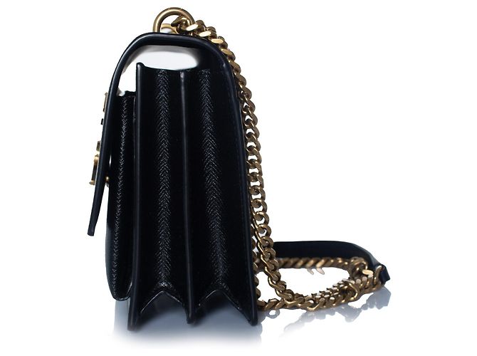 Saint Laurent, mala monogram sunset medium Preto - vista 6