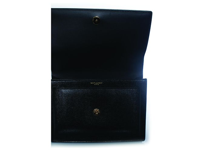 Saint Laurent, mala monogram sunset medium Preto - vista 8