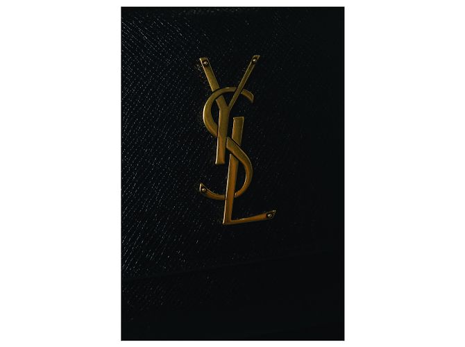 Saint Laurent, mala monogram sunset medium Preto - vista 9