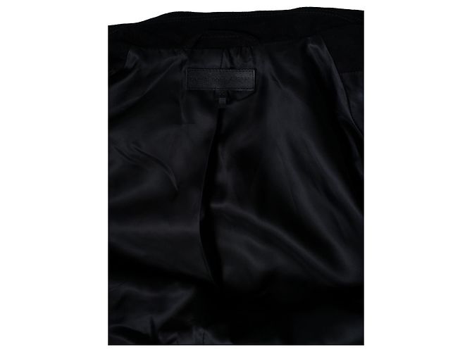 Rag & Bone, veste biker en daim noir - vue 8