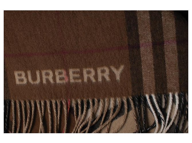 Burberry, Kaschmir-Poncho mit Karomuster Braun - Ansicht 5