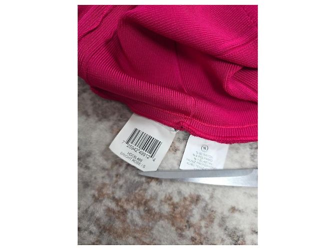 Herve Leger Hervé Léger Bandage Kleid Fuchsia Creme Fuschia - Ansicht 4