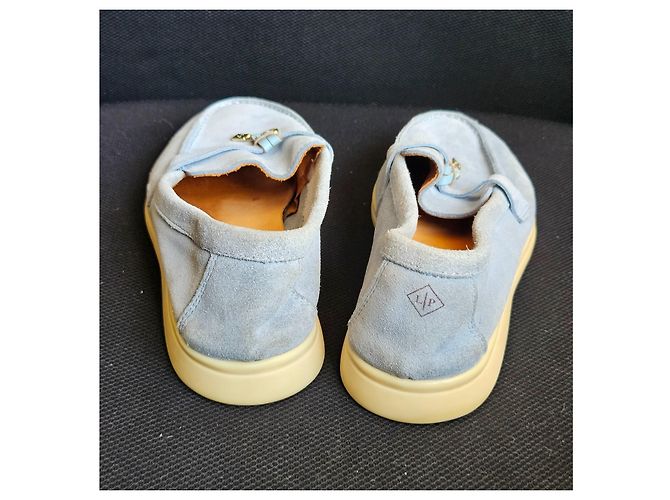 Loro Piana Summer Walk Mocassini Blu chiaro - vista 10