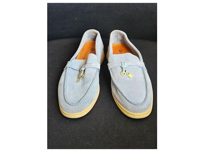 Loro Piana Summer Walk Mocassini Blu chiaro - vista 2