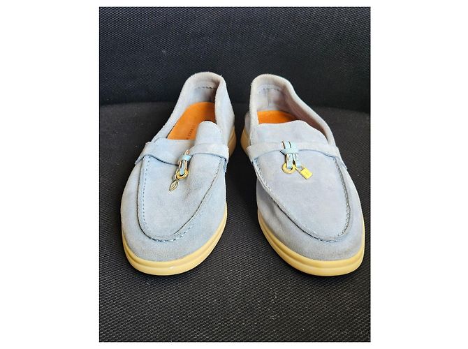 Loro Piana Summer Walk Mocassini Blu chiaro - vista 4
