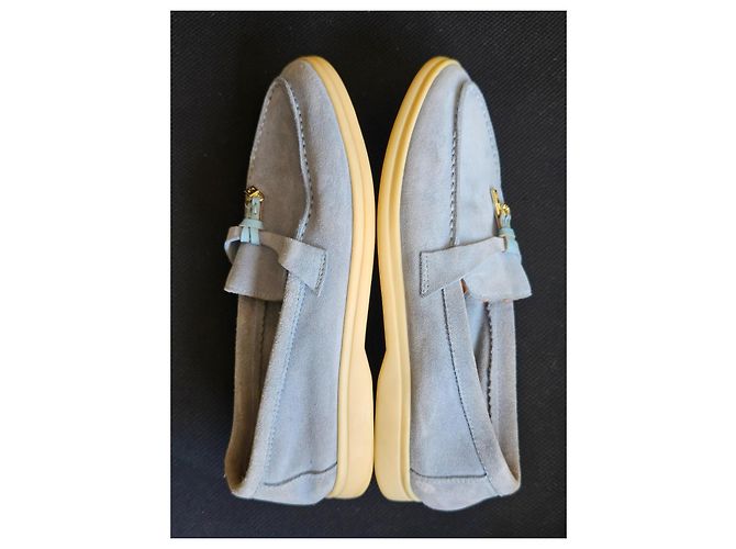 Loro Piana Summer Walk Mocassini Blu chiaro - vista 7