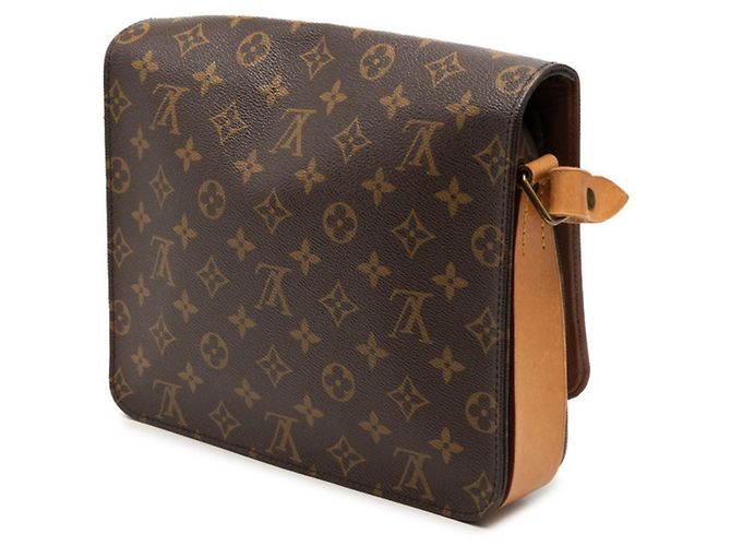 Borsa a tracolla Louis Vuitton Monogram Cartouchiere GM Marrone Monogramma - vista 2