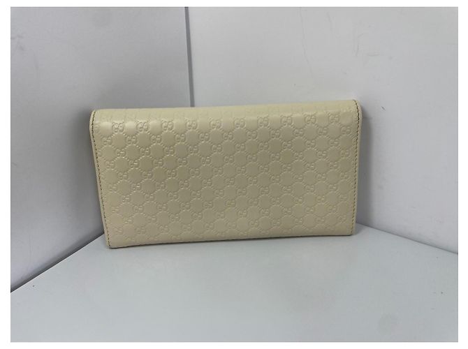 Gucci Guccissima Portafoglio Continental Beige - vista 2