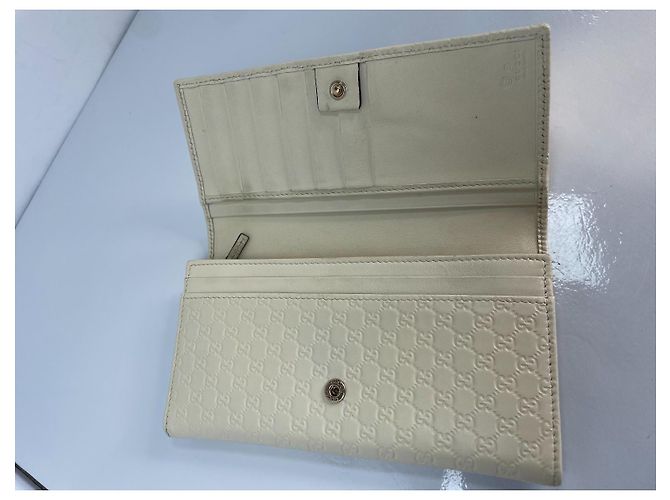 Gucci Guccissima Portafoglio Continental Beige - vista 7