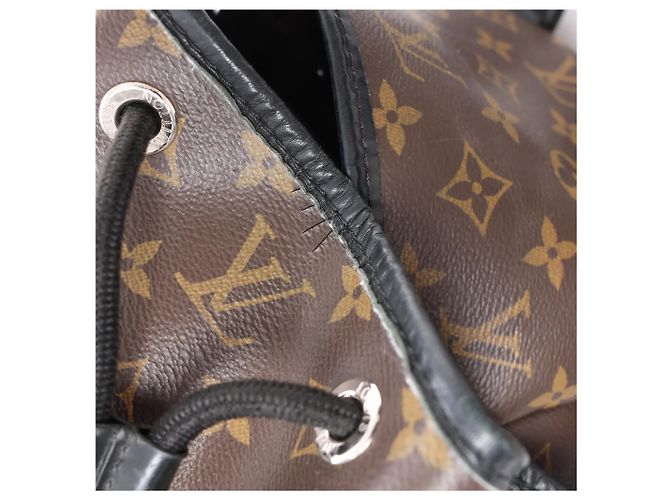 Zaino Louis Vuitton Macassar Zack Monogram Canvas in marrone M43422 - vista 12