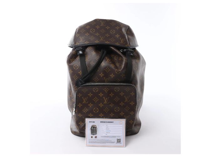 Zaino Louis Vuitton Macassar Zack Monogram Canvas in marrone M43422 - vista 15
