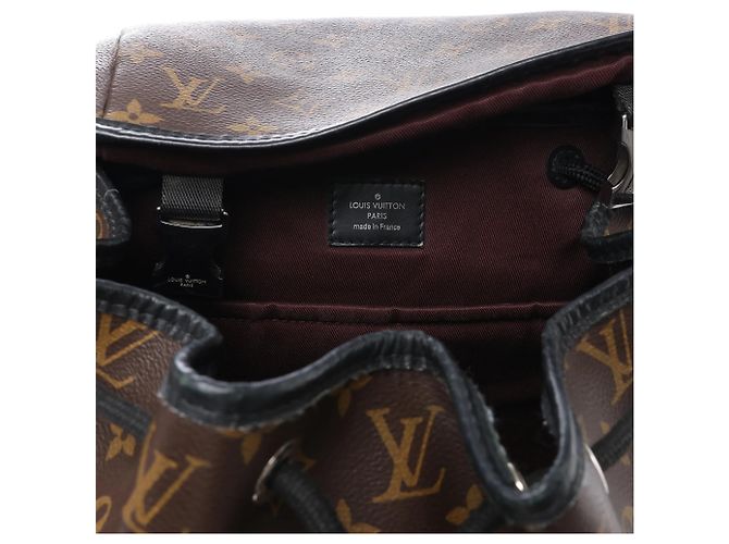 Zaino Louis Vuitton Macassar Zack Monogram Canvas in marrone M43422 - vista 18