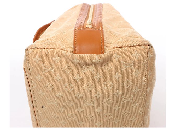 Louis Vuitton Sac Mary Kate Mini Monogram Lin Handbag in Beige x Brown M92505 - vista 10