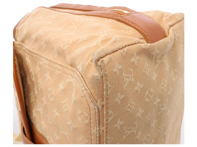 Louis Vuitton Sac Mary Kate Mini Monogram Lin Handbag in Beige x Brown M92505 - vista 11