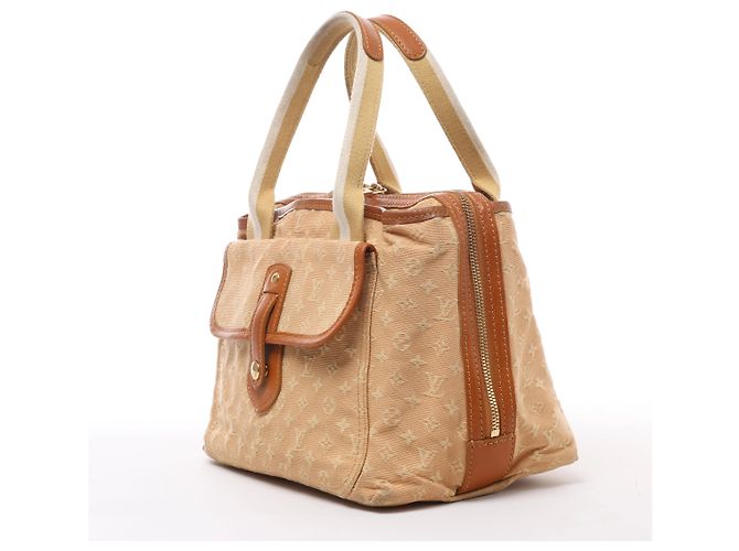 Louis Vuitton Sac Mary Kate Mini Monogram Lin Handbag in Beige x Brown M92505 - vista 2