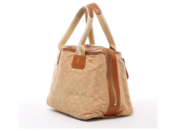 Louis Vuitton Sac Mary Kate Mini Monogram Lin Handbag in Beige x Brown M92505 - vista 3