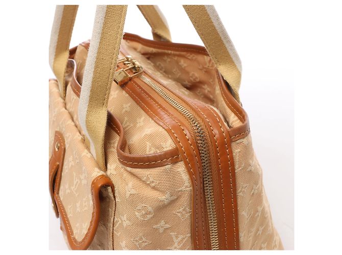 Louis Vuitton Sac Mary Kate Mini Monogram Lin Handbag in Beige x Brown M92505 - vista 4