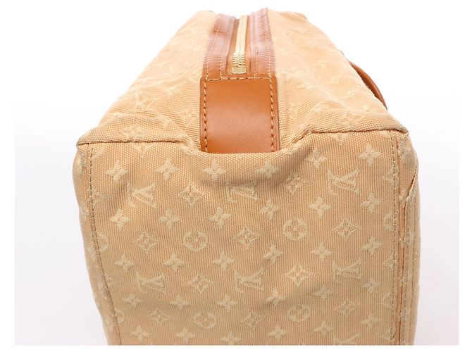 Louis Vuitton Sac Mary Kate Mini Monogram Lin Handbag in Beige x Brown M92505 - vista 9