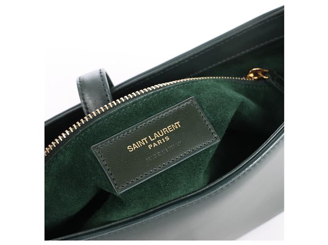 Autre Marque Borsa a tracolla in pelle Saint Laurent Paris Le 5 a 7 Verde 657228 - vista 12