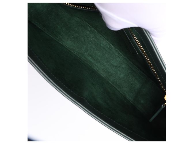 Autre Marque Borsa a tracolla in pelle Saint Laurent Paris Le 5 a 7 Verde 657228 - vista 14
