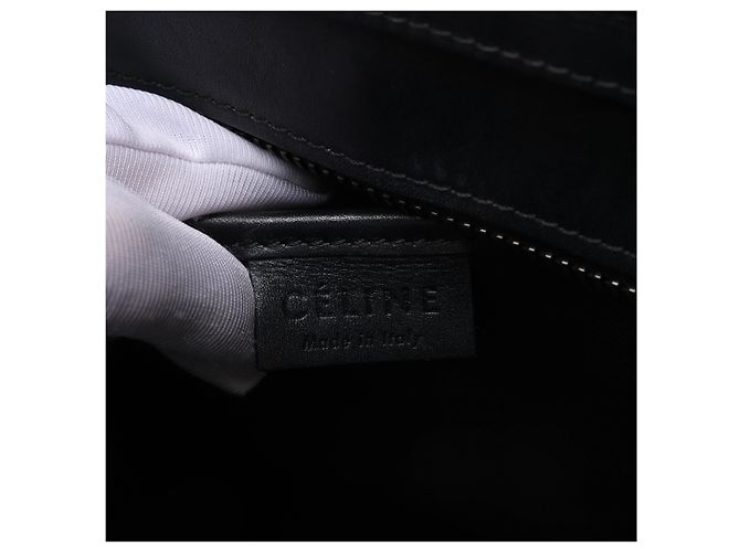 Céline Borsa Celine Luggage Nano in pelle e camoscio Nero x Rosa - vista 11