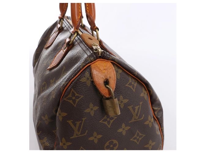 Borsa a mano Louis Vuitton Speedy 30 Monogram Canvas Marrone M41526 - vista 4