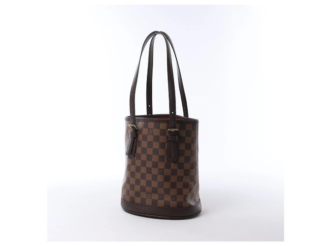 Louis Vuitton Malle Damier Ebene Shoulder Bag in Brown N42240 Marrone - vista 2