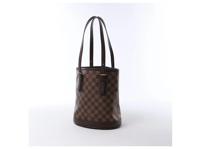 Louis Vuitton Malle Damier Ebene Shoulder Bag in Brown N42240 Marrone - vista 3
