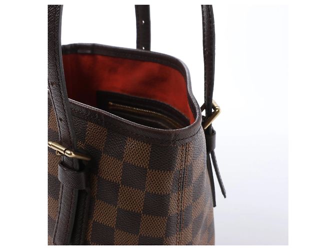 Louis Vuitton Malle Damier Ebene Shoulder Bag in Brown N42240 Marrone - vista 4