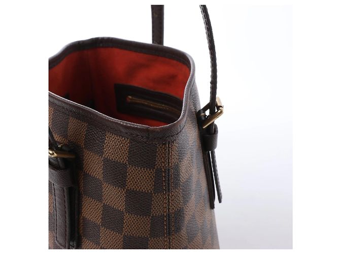 Louis Vuitton Malle Damier Ebene Shoulder Bag in Brown N42240 Marrone - vista 5