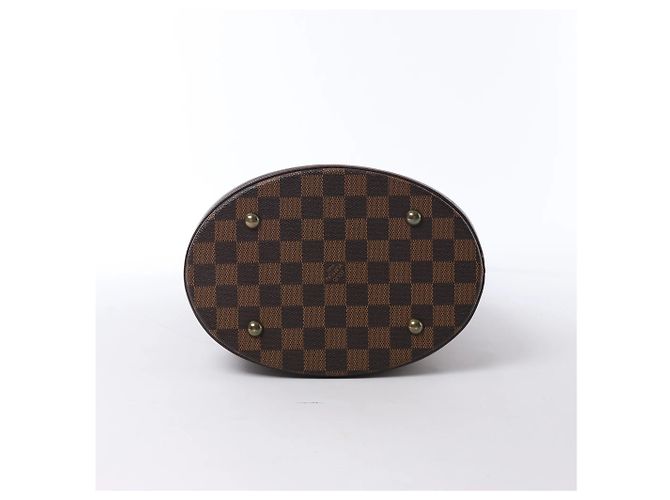 Louis Vuitton Malle Damier Ebene Shoulder Bag in Brown N42240 Marrone - vista 7