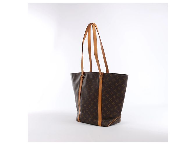 Louis Vuitton Sac Shopping Monogram Canvas Shoulder Bag in Brown M51108 Marrone - vista 3