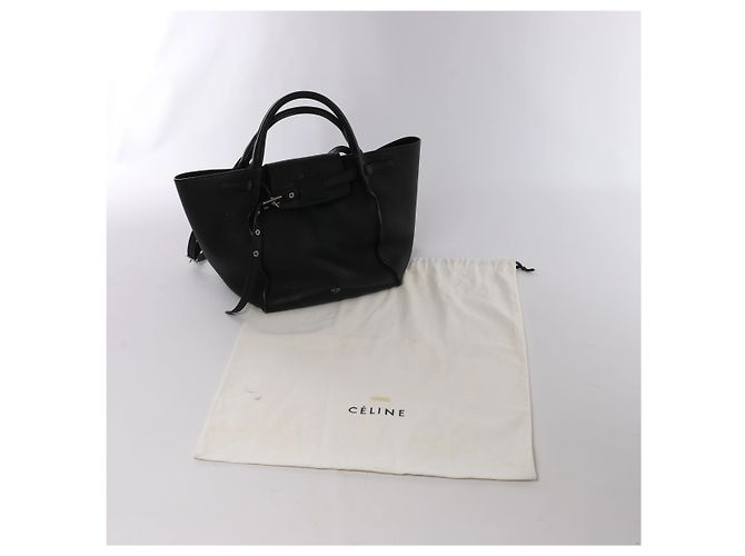 Céline Celine Big Bag Small Borsa a mano 2Way in pelle Nero - vista 12
