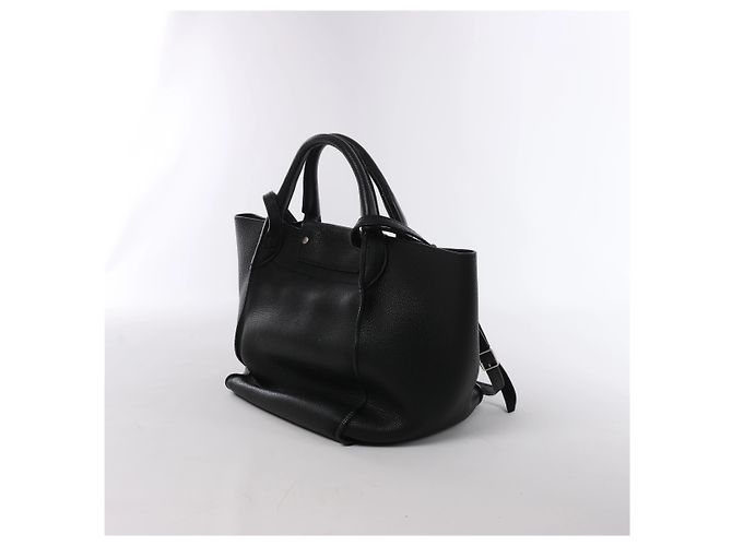 Céline Celine Big Bag Small Borsa a mano 2Way in pelle Nero - vista 3