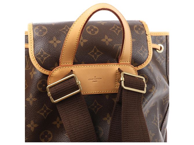 Montsouris Louis Vuitton Sac à Dos Bosphore Monogram Canvas Backpack in Brown M40107 Marrone - vista 13