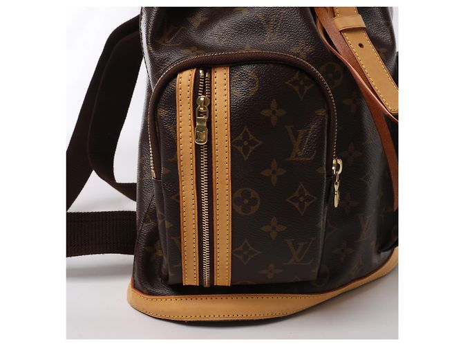 Montsouris Louis Vuitton Sac à Dos Bosphore Monogram Canvas Backpack in Brown M40107 Marrone - vista 4