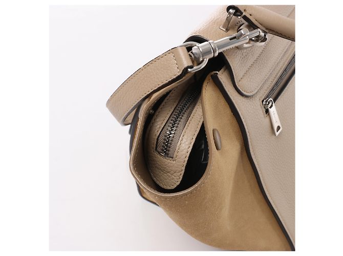 Céline Borsa a mano 2Way Celine Trapeze in pelle Beige - vista 5