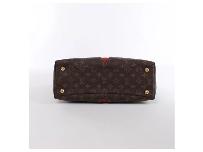 Borsa a mano 2Way Louis Vuitton V Tote MM Monogram Canvas in Brown x Red M43957 Rosso - vista 9