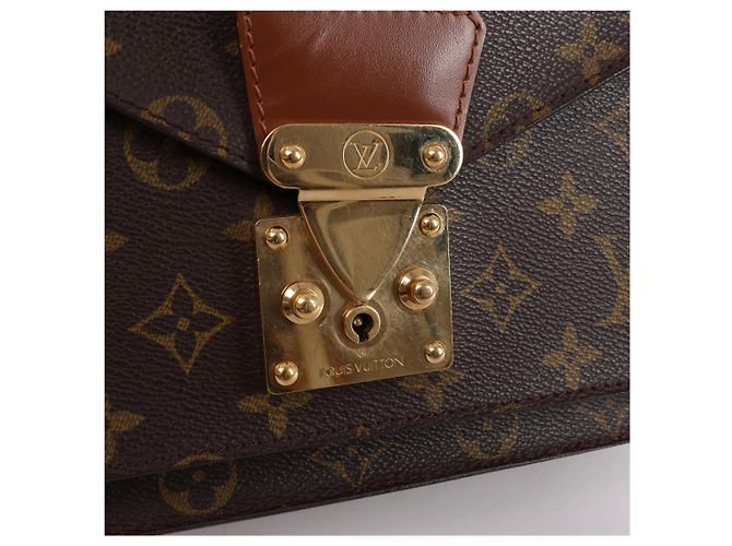 Borsa a mano Louis Vuitton Monceau Monogram Canvas in marrone M51185 - vista 10