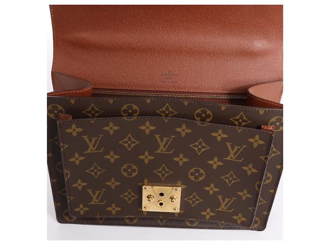Borsa a mano Louis Vuitton Monceau Monogram Canvas in marrone M51185 - vista 12