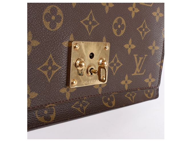 Borsa a mano Louis Vuitton Monceau Monogram Canvas in marrone M51185 - vista 13