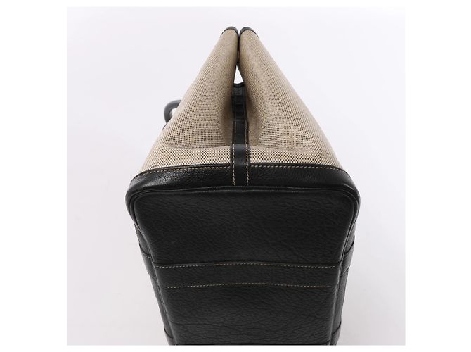 Borsa Hermès Garden Party 36 PM Toile Ash Buffle in Beige×Brown - vista 9